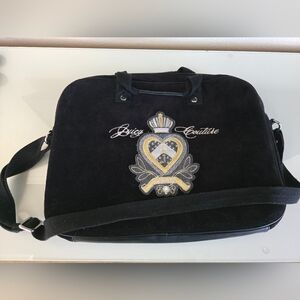 Juicy Couture Black Velvet Tote Bag